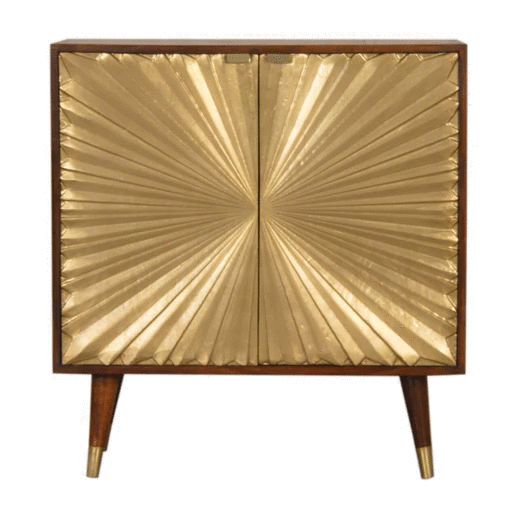 Marrakesch Schrank, gold - Mangoholz
