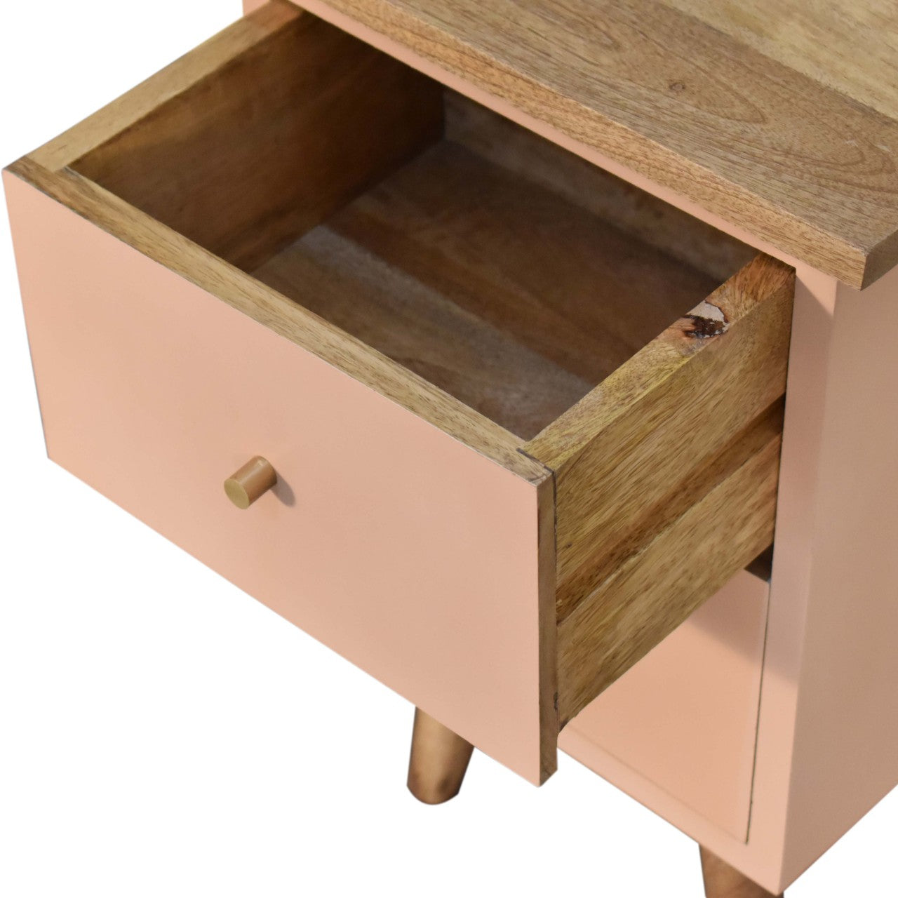 Roses bedside cabinet - mango wood