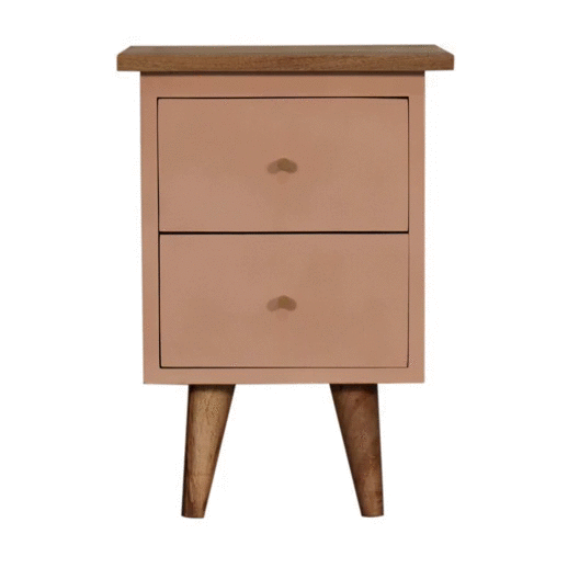 Roses bedside cabinet - mango wood