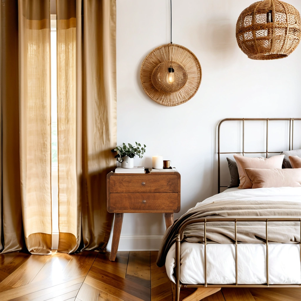 Ubud bedside table made of mango wood