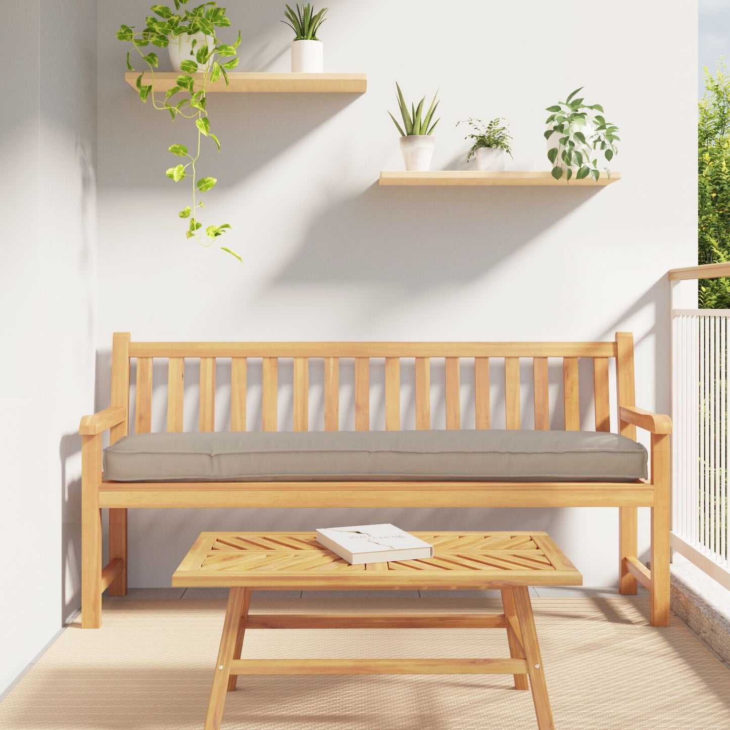 Outdoor Kissen Polyester Lounge-Kissen Rechteckig