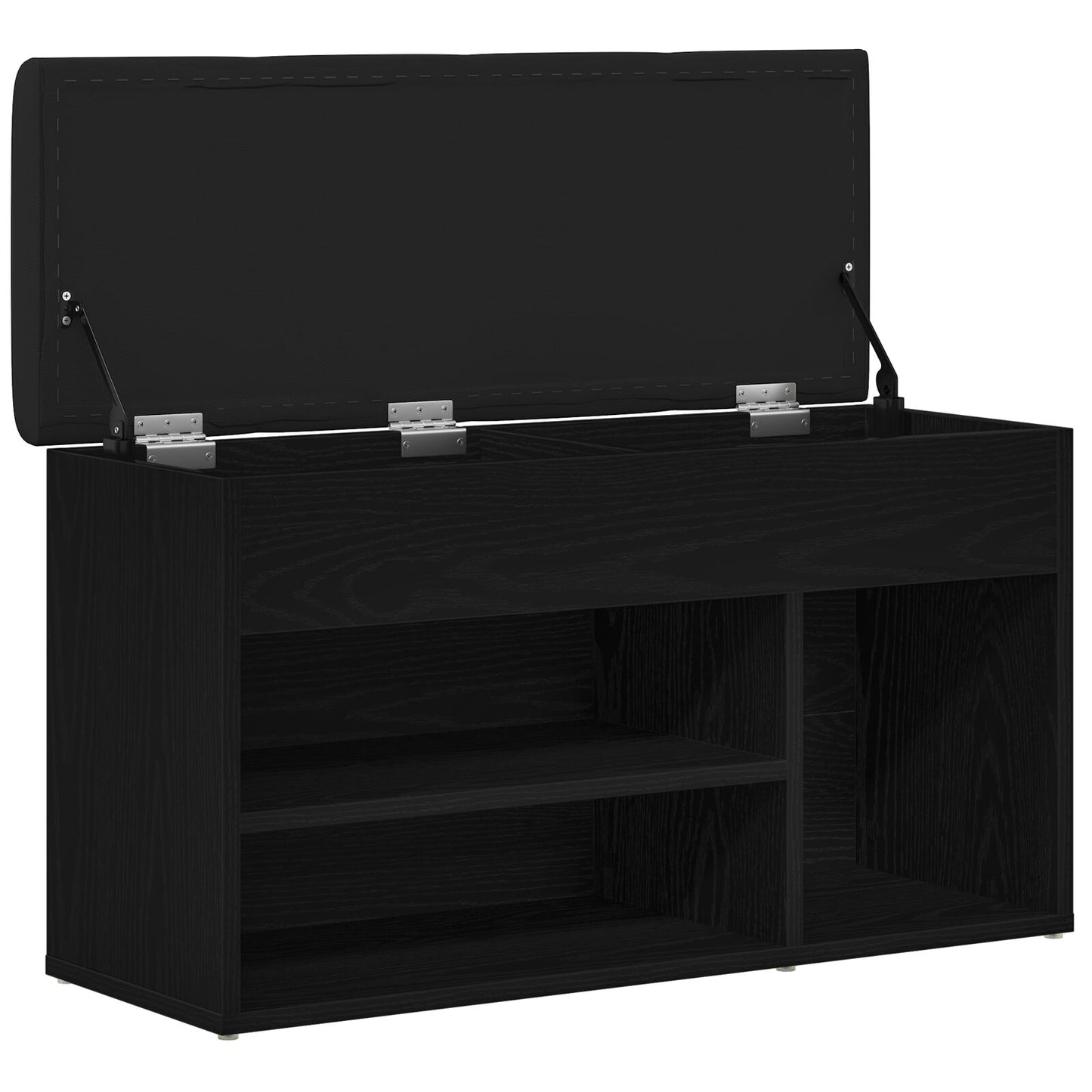 Aufbewahrungsgestell Schwarzes Eichenholz 80X30X45 Cm Ingenieurholz