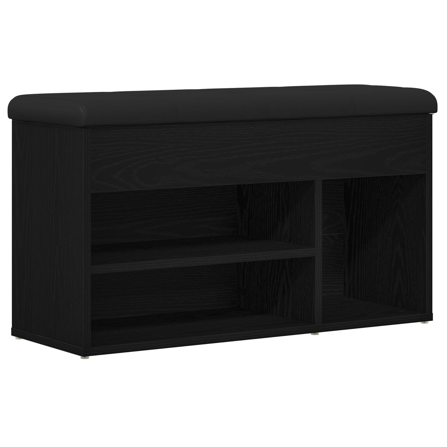 Aufbewahrungsgestell Schwarzes Eichenholz 80X30X45 Cm Ingenieurholz