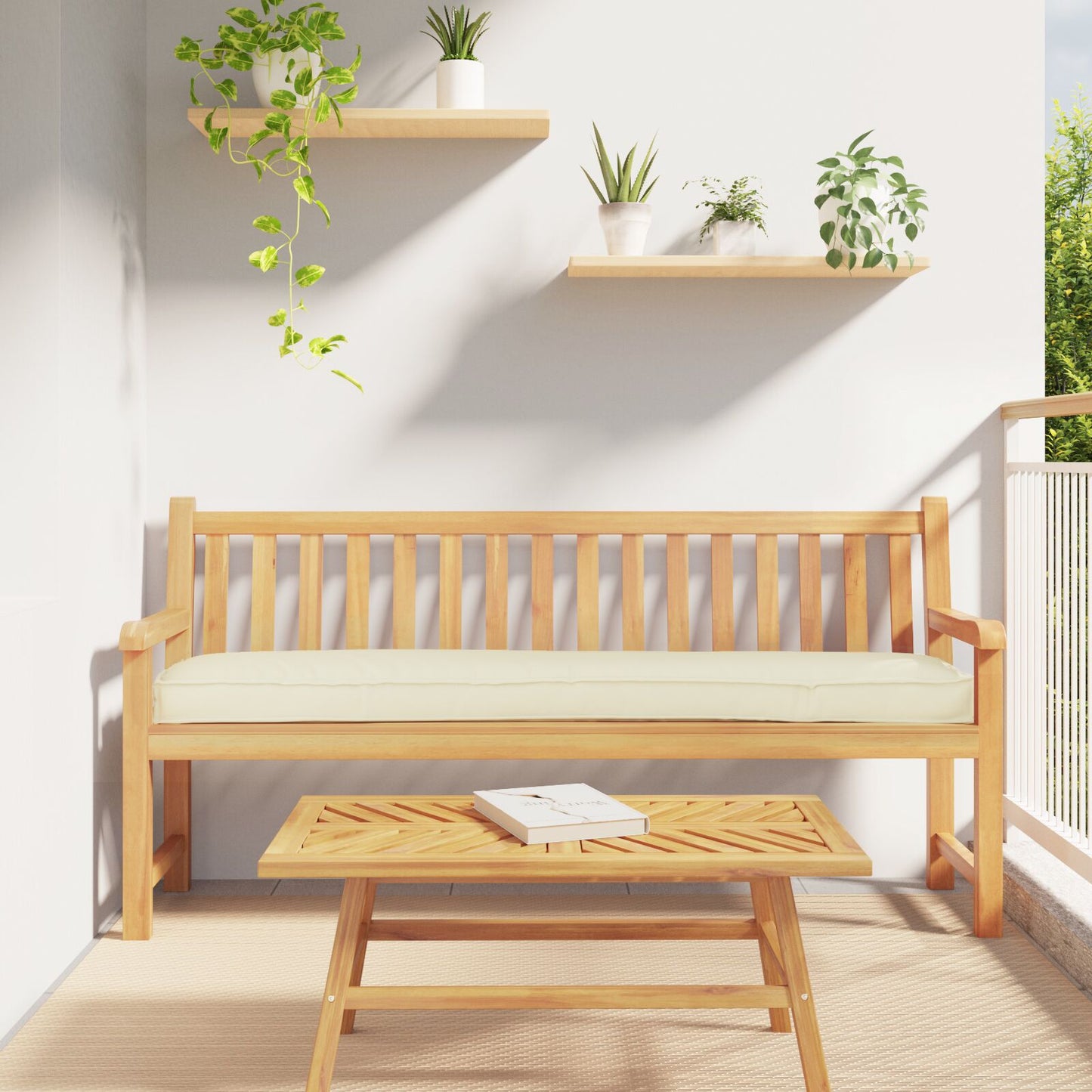 Outdoor Kissen Polyester Lounge-Kissen Rechteckig