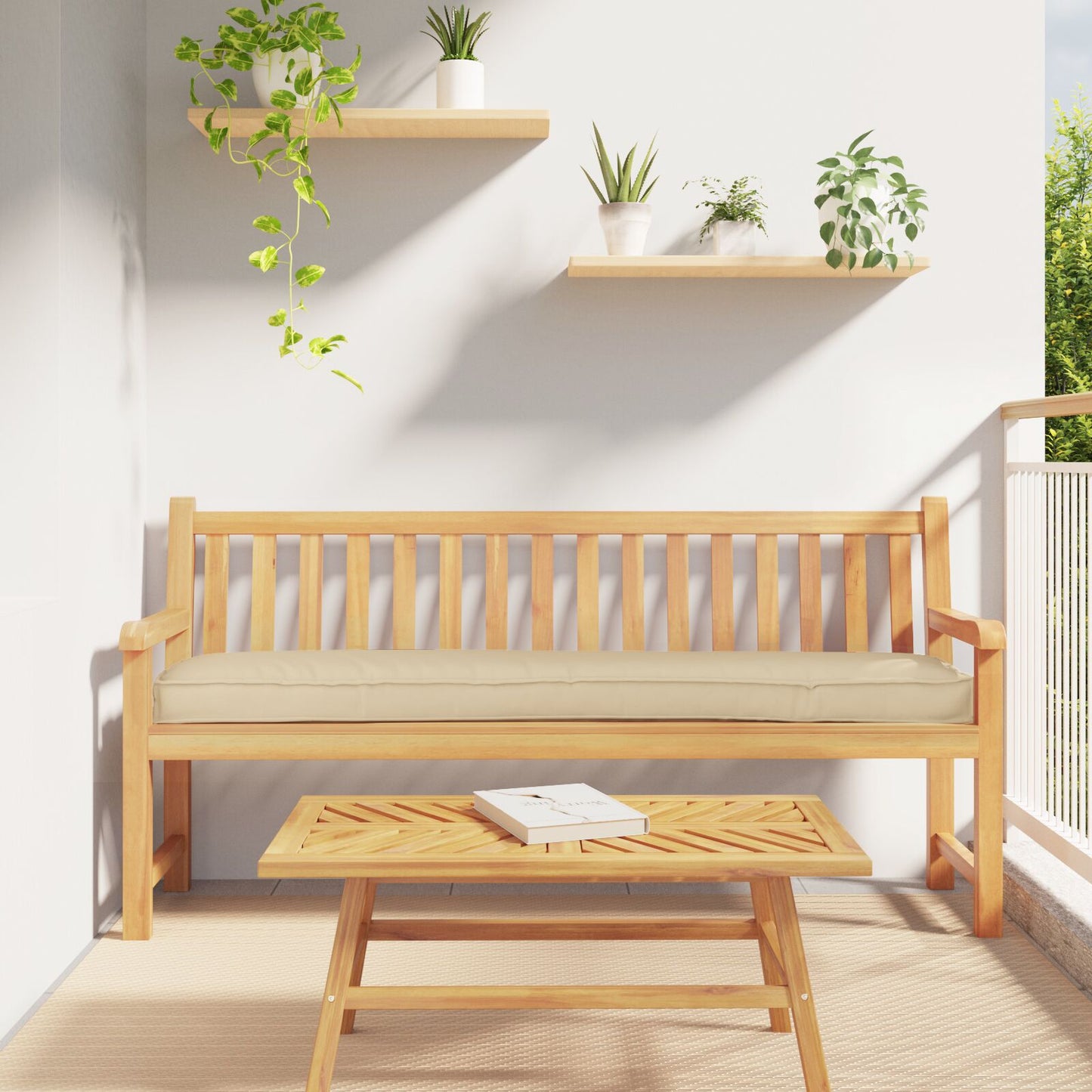 Outdoor Kissen Polyester Lounge-Kissen Rechteckig