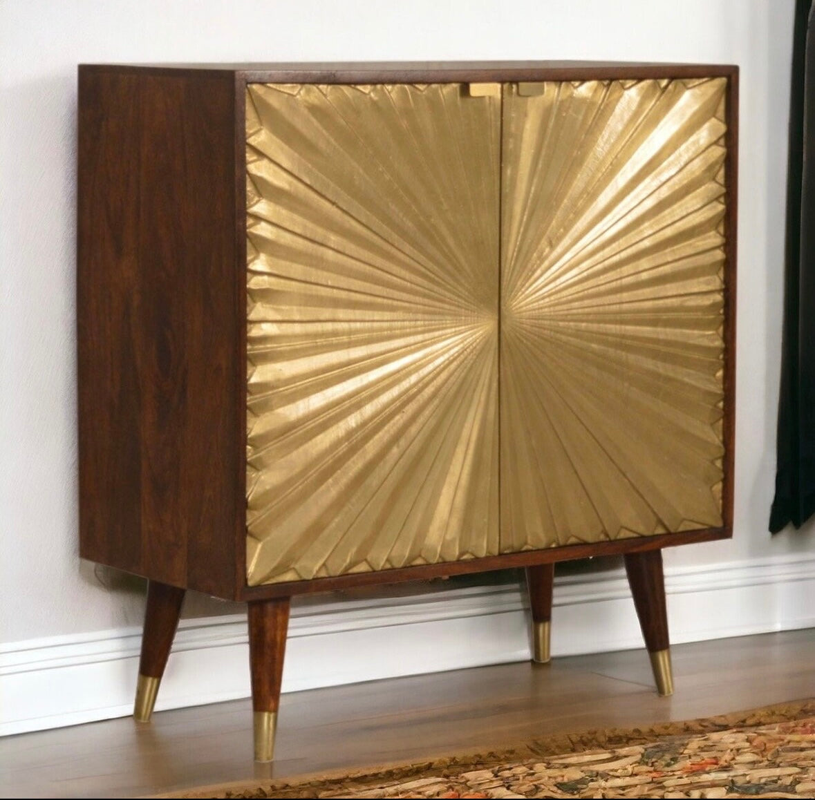 Marrakesch Schrank, gold - Mangoholz