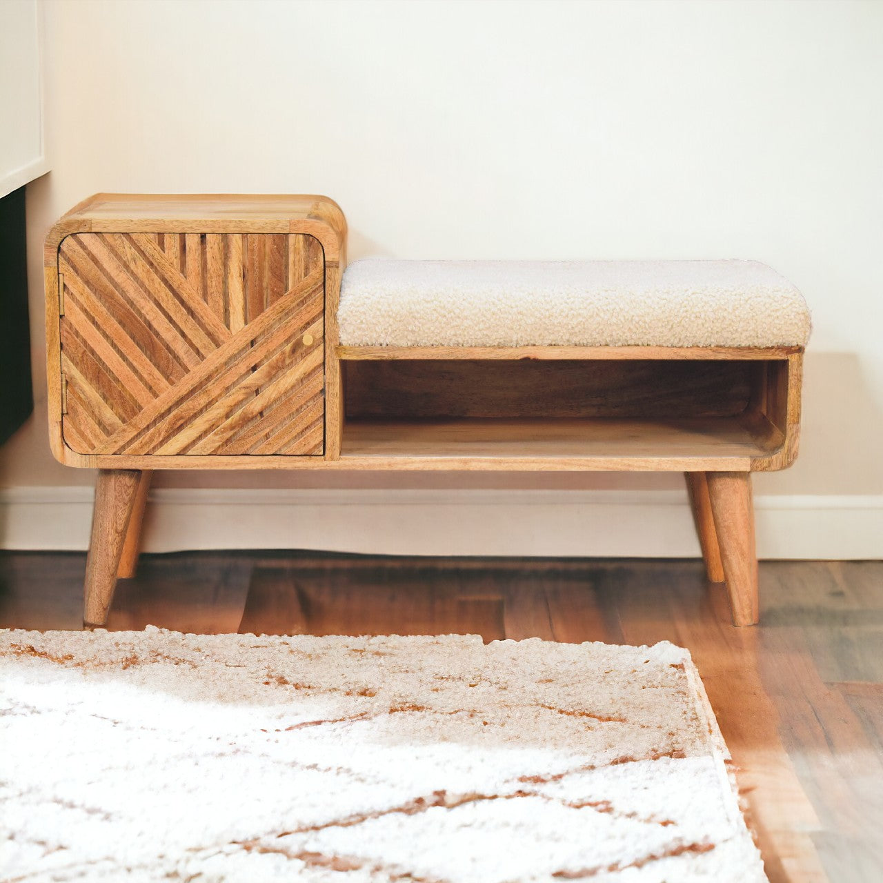 Inca bench with cupboard