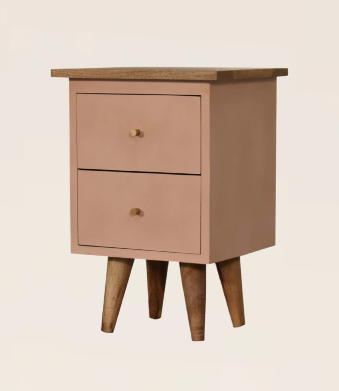 Roses bedside cabinet - mango wood