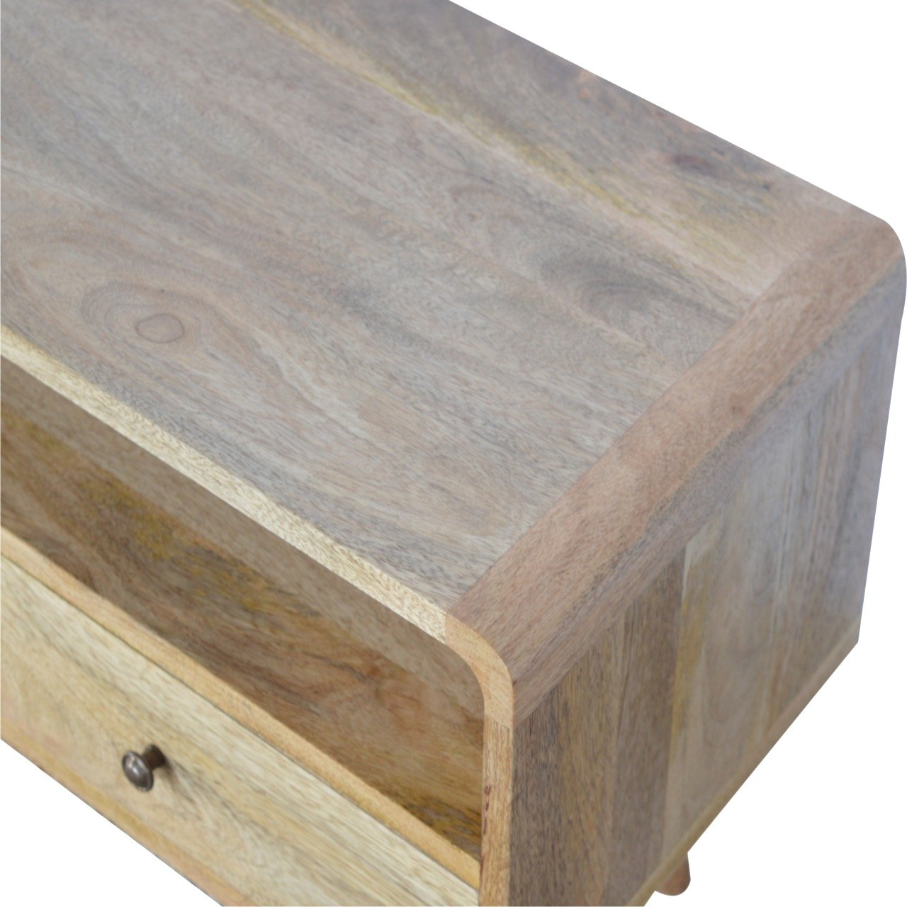 Zaragoza media unit - mango wood/oak