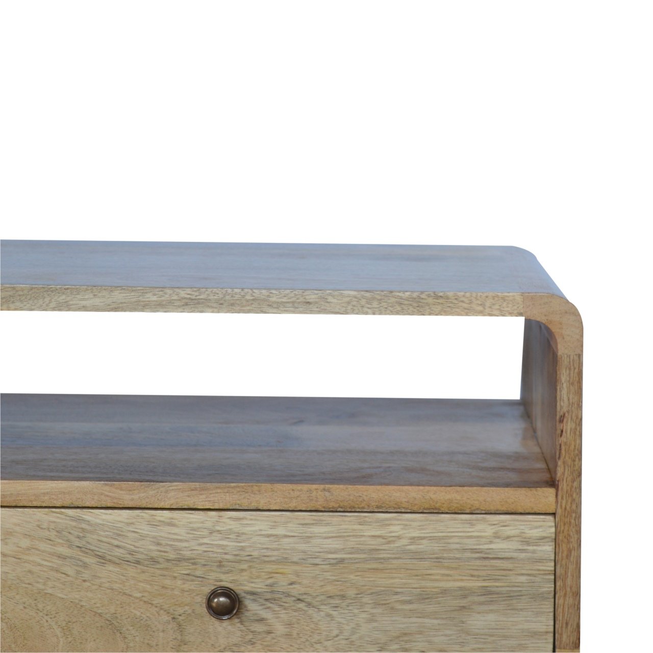 Zaragoza media unit - mango wood/oak