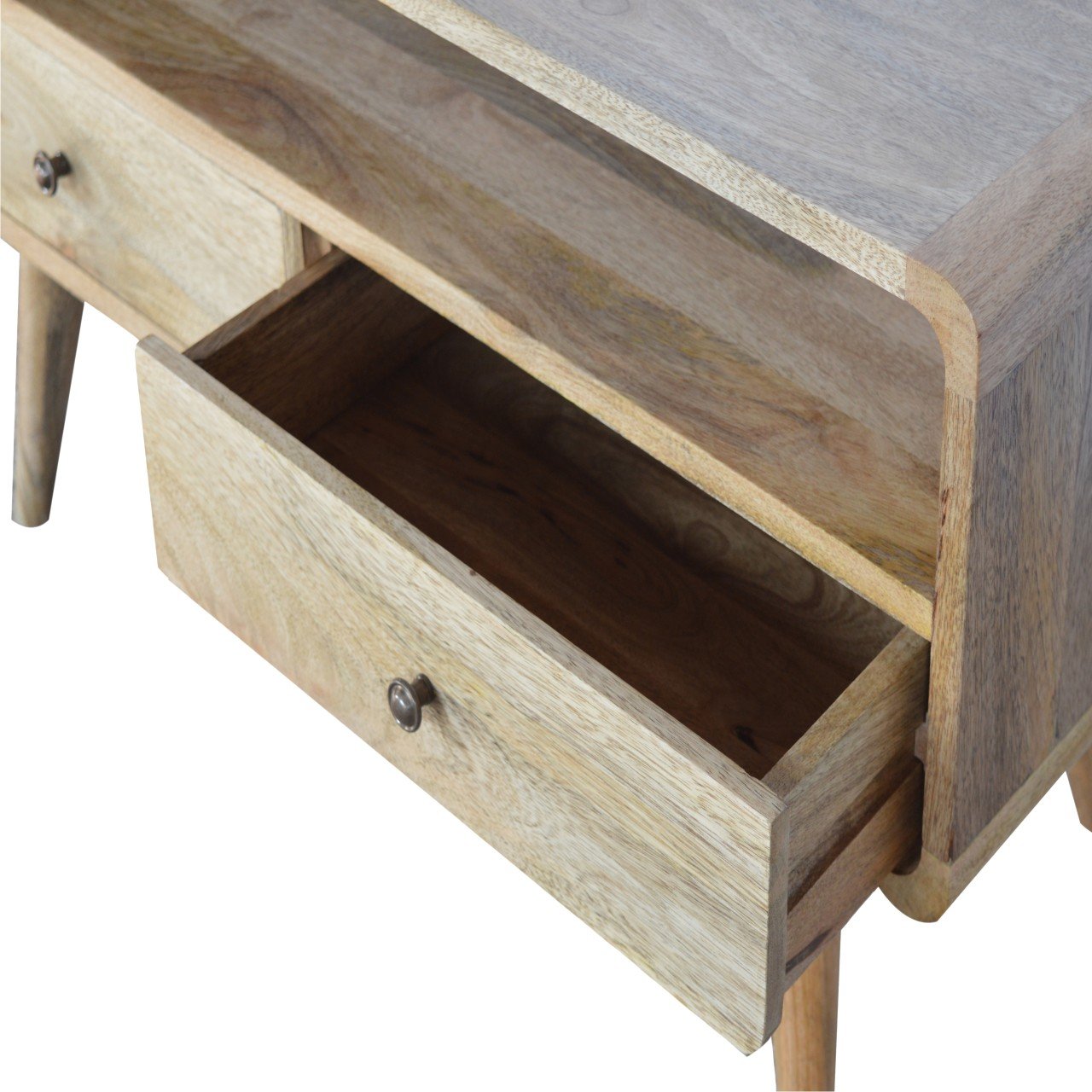 Zaragoza media unit - mango wood/oak
