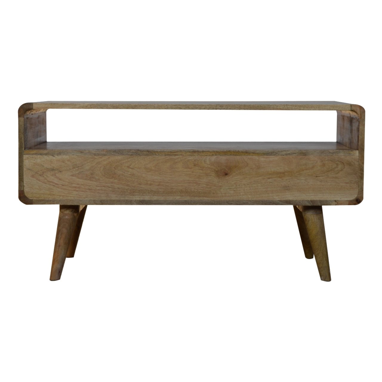 Zaragoza media unit - mango wood/oak