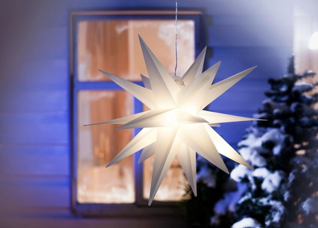 Led-Weihnachtsstern - Timerfunktion, Wasserfest