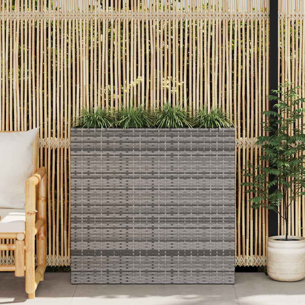 Garten-Hochbeet Mit 4 Töpfen 2 Stk. Poly Rattan