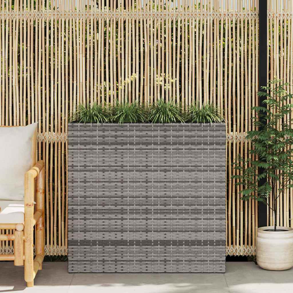 Garten-Hochbeet Mit 4 Töpfen 2 Stk. Poly Rattan