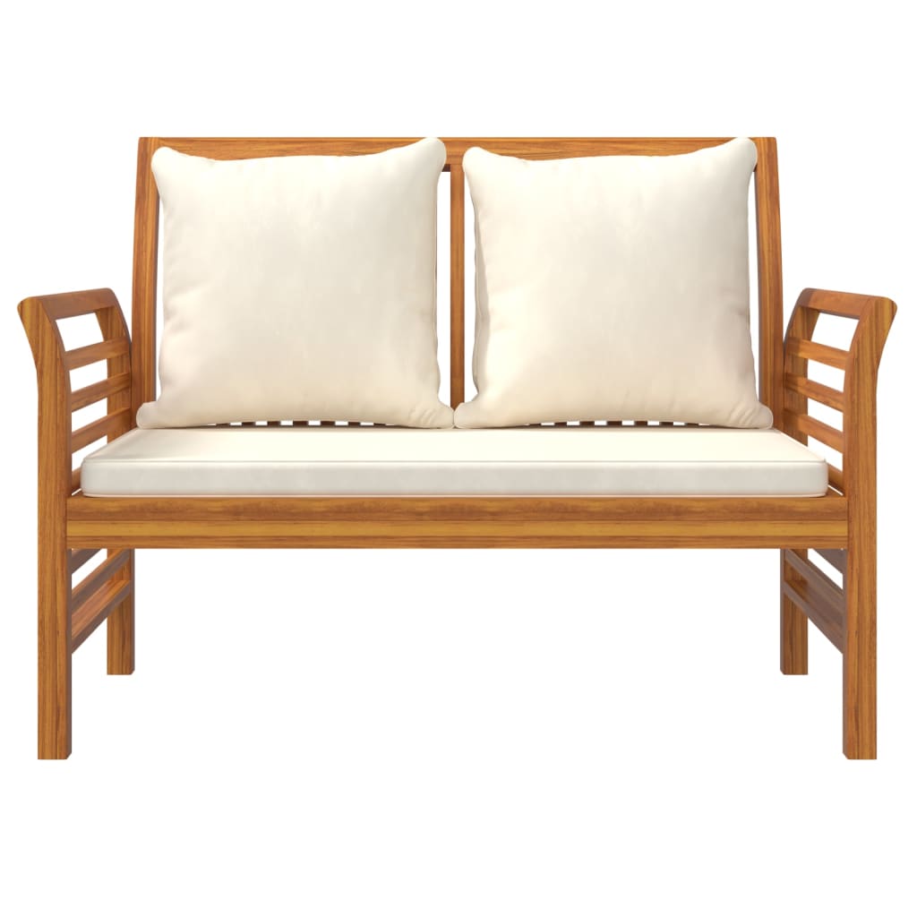 3-Tlg. Garten-Lounge-Set Mit Kissen Massivholz Akazie