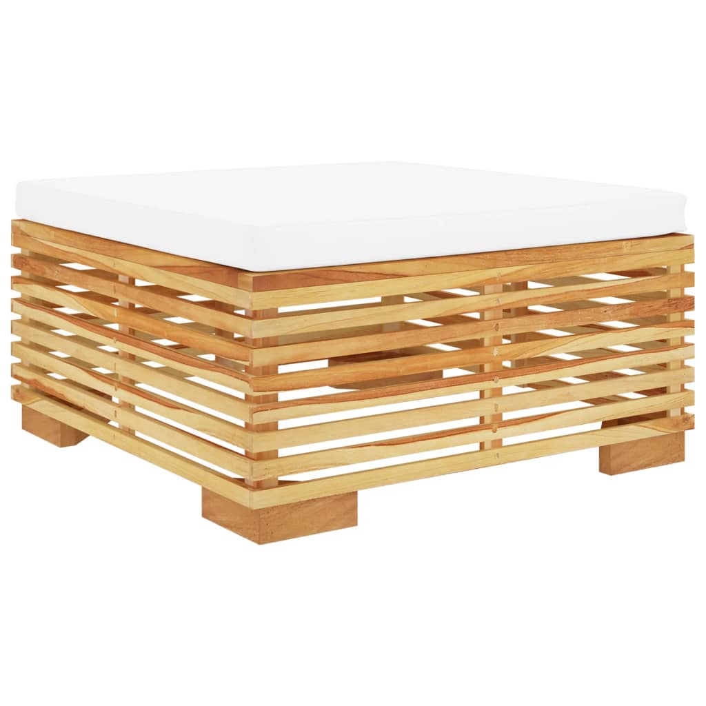 5-Tlg. Garten-Lounge-Set Mit Kissen Massivholz Teak