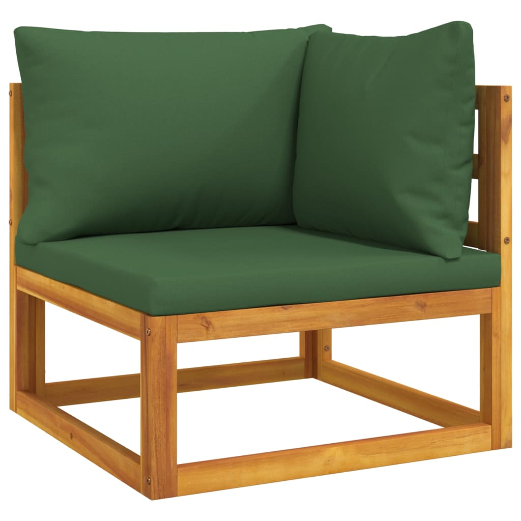 5-Tlg. Garten-Lounge-Set Mit En Kissen Massivholz