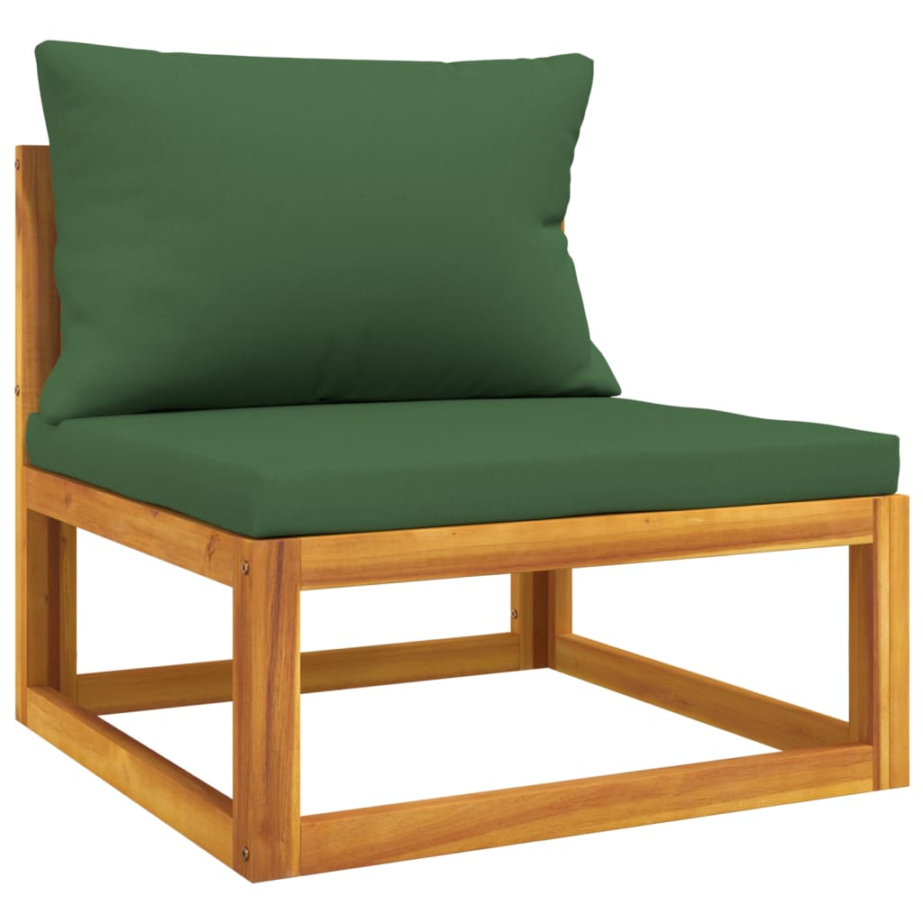 5-Tlg. Garten-Lounge-Set Mit En Kissen Massivholz