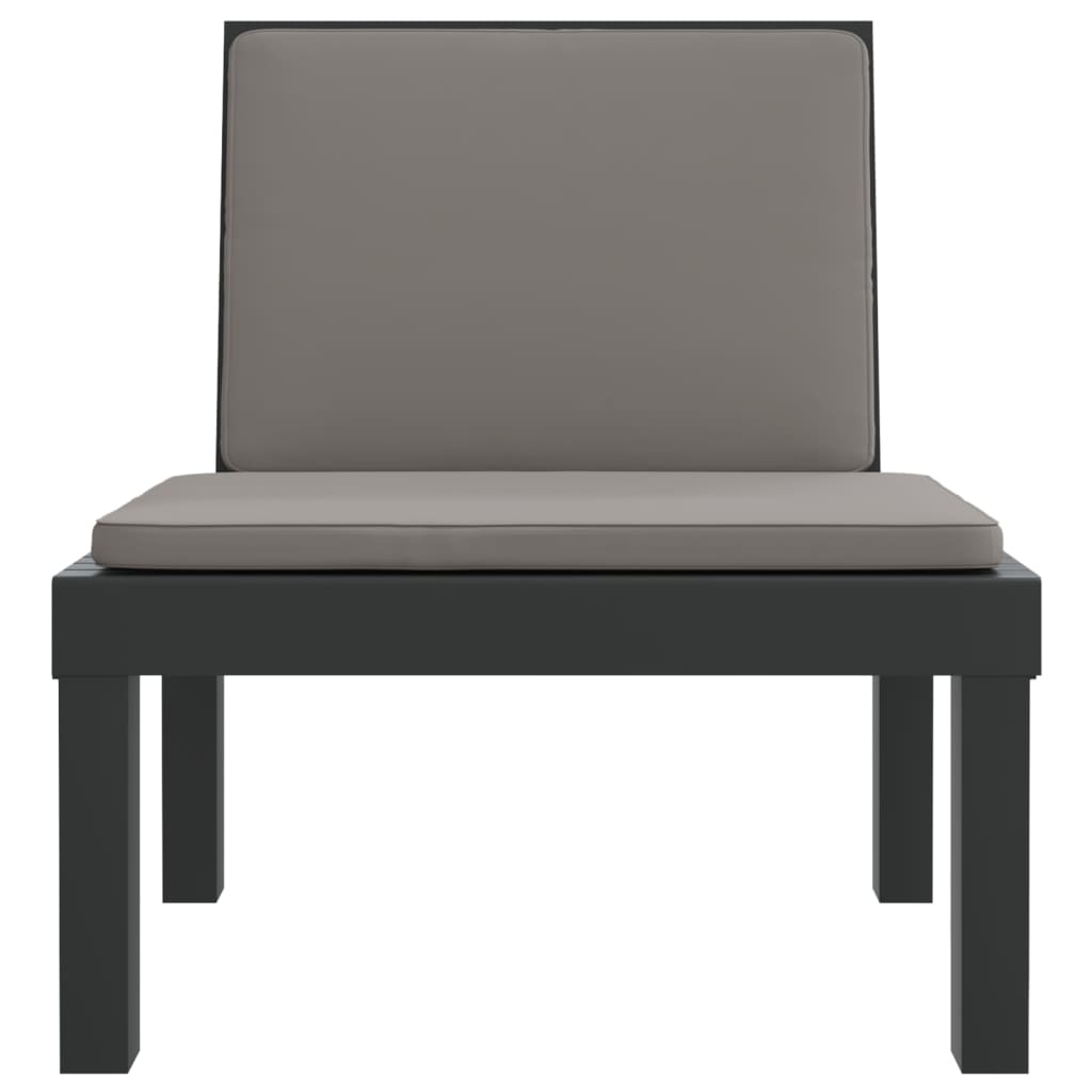3-Tlg. Garten-Lounge-Set Mit Kissen Pp