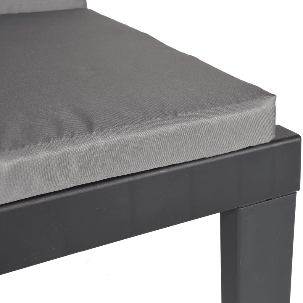 3-Tlg. Garten-Lounge-Set Mit Kissen Pp