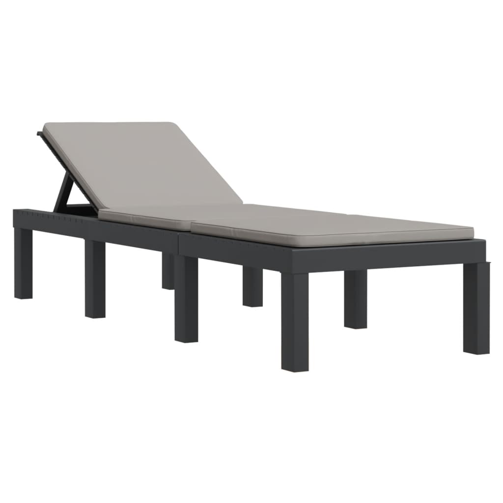 3-Tlg. Garten-Lounge-Set Mit Kissen Pp