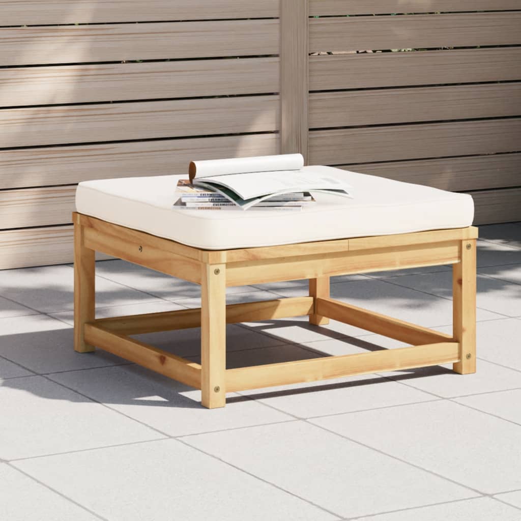 2-Tlg. Garten-Lounge-Set Mit Kissen Massivholz Akazie