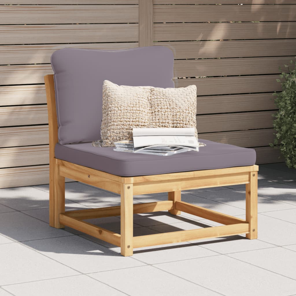 2-Tlg. Garten-Lounge-Set Mit Kissen Massivholz Akazie