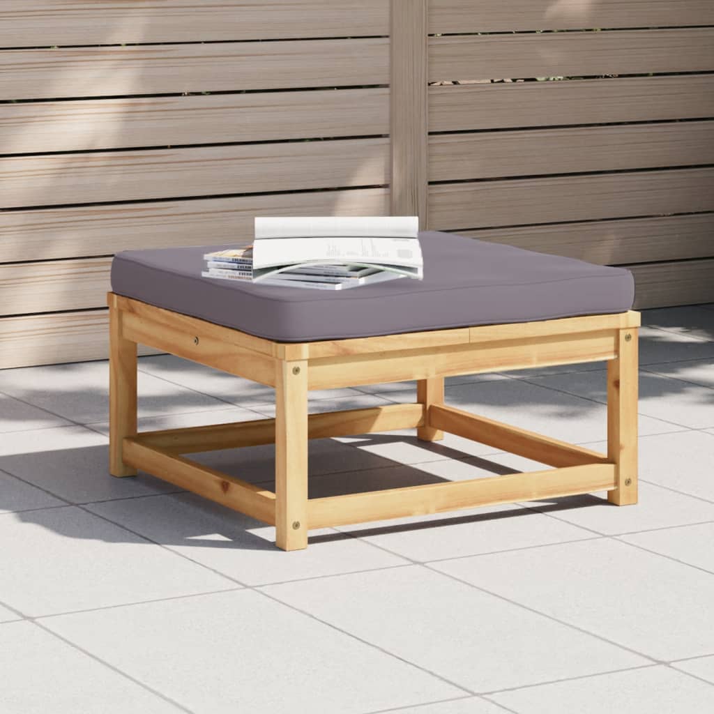 2-Tlg. Garten-Lounge-Set Mit Kissen Massivholz Akazie