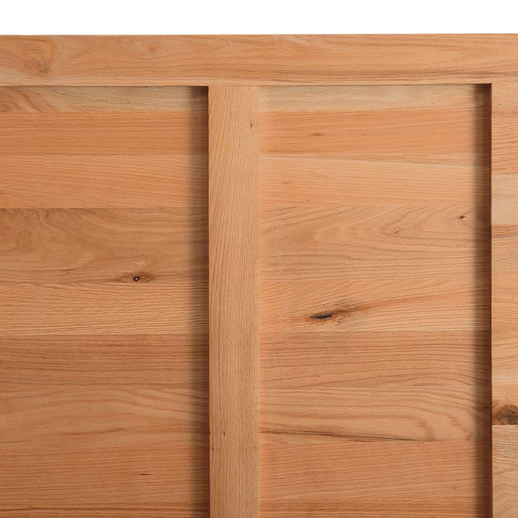Esstisch Hellbraun 180X80X74 Cm Massivholz Eiche Rechteckig Schwarz