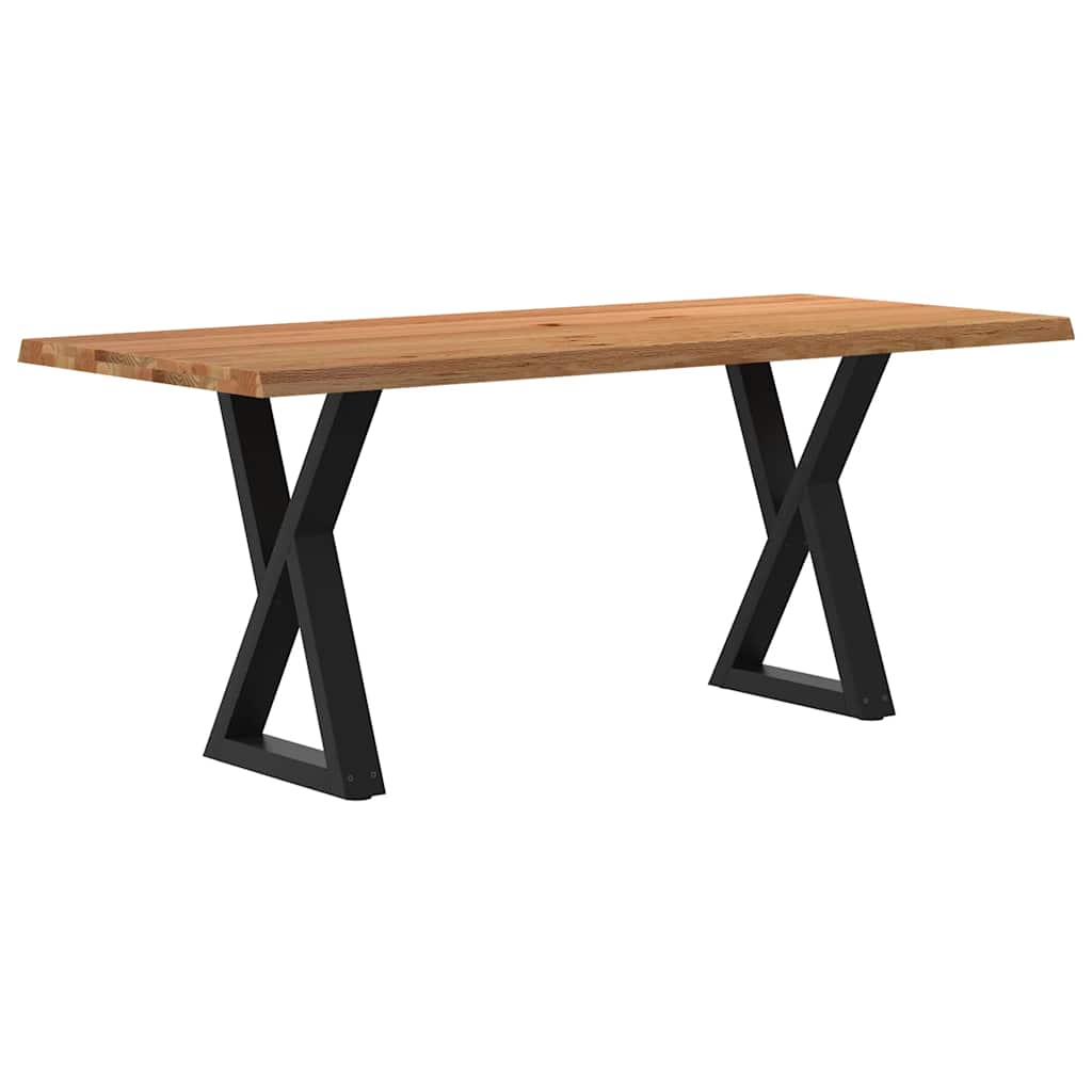 Esstisch Mit Baumkanten Massivholz Eiche