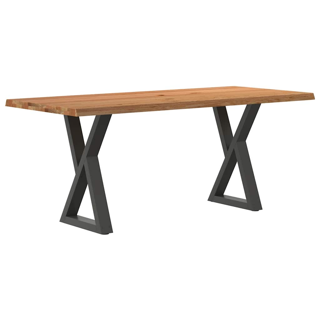 Esstisch Mit Baumkanten Massivholz Eiche