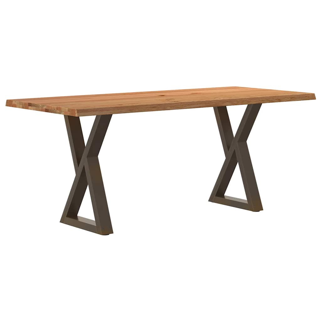 Esstisch Mit Baumkanten Massivholz Eiche