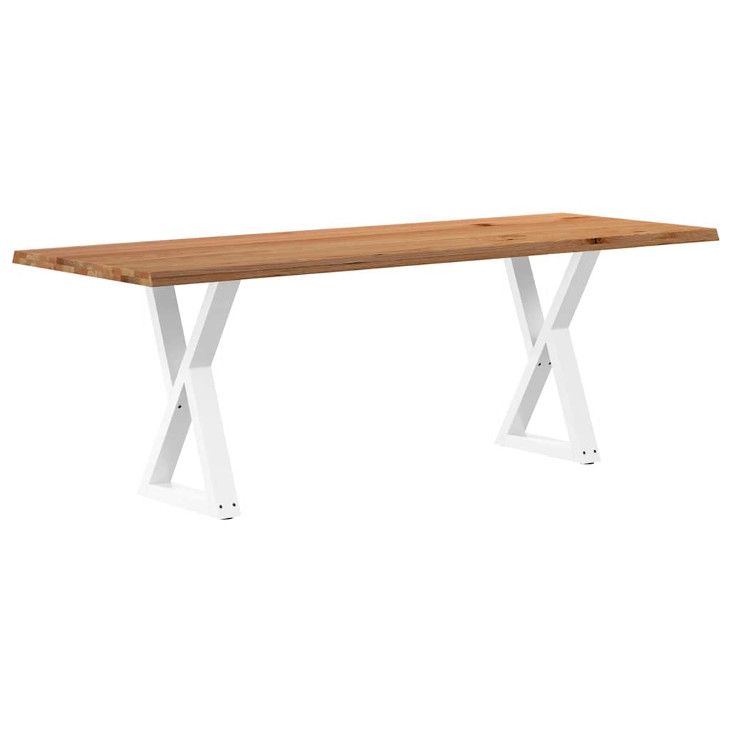 Esstisch Mit Baumkanten Massivholz Eiche