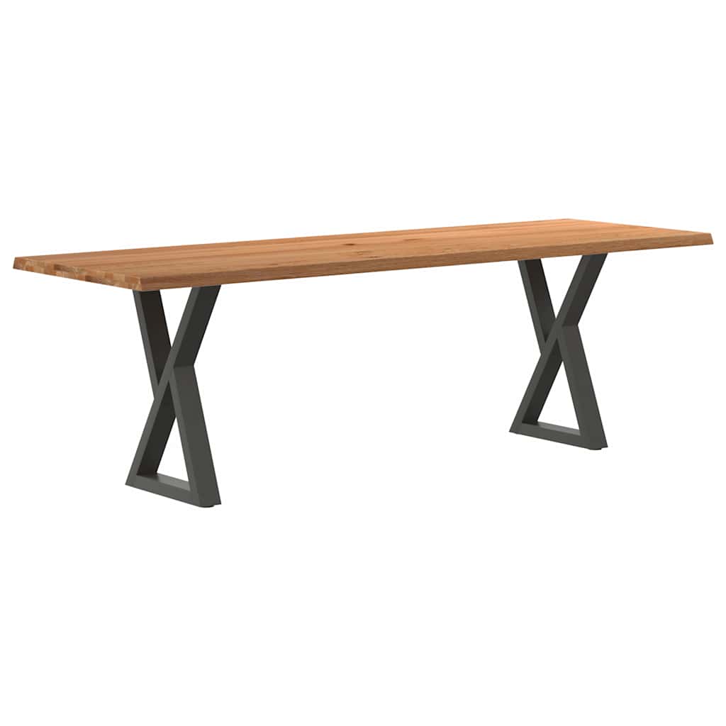 Esstisch Mit Baumkanten Massivholz Eiche