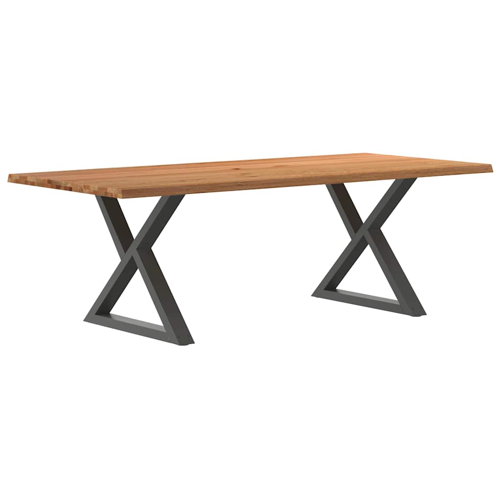 Esstisch Mit Baumkanten Massivholz Eiche