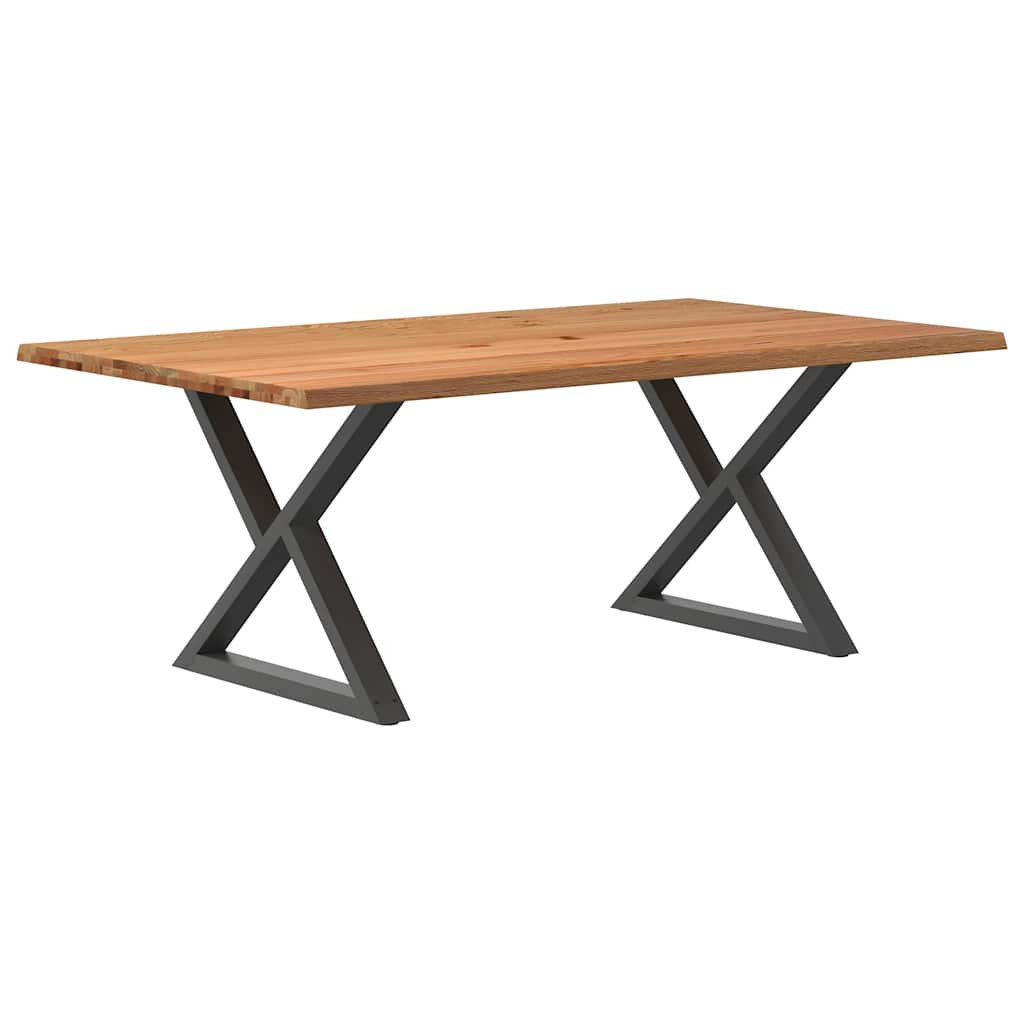 Esstisch Mit Baumkanten Massivholz Eiche