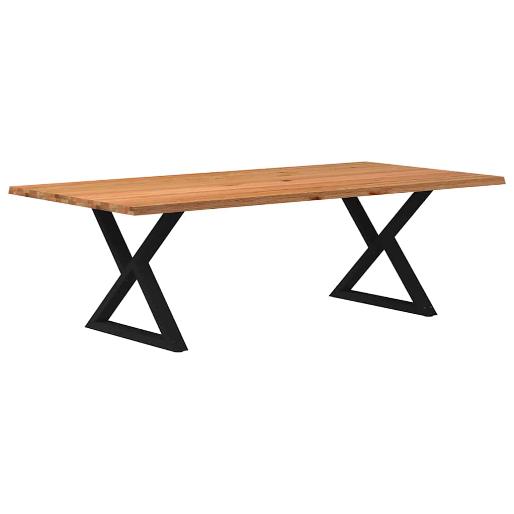 Esstisch Mit Baumkanten Massivholz Eiche