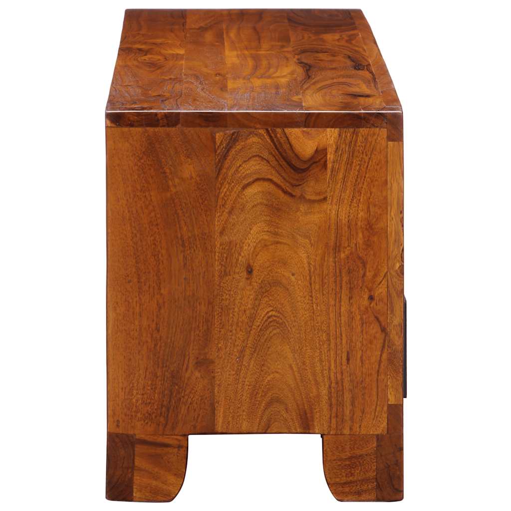 Tv-Schrank Mehrfarbig 110X30X40 Cm Massivholz Akazie