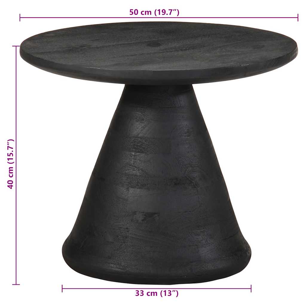 Beistelltisch Ø50X40 Cm Massivholz Mango