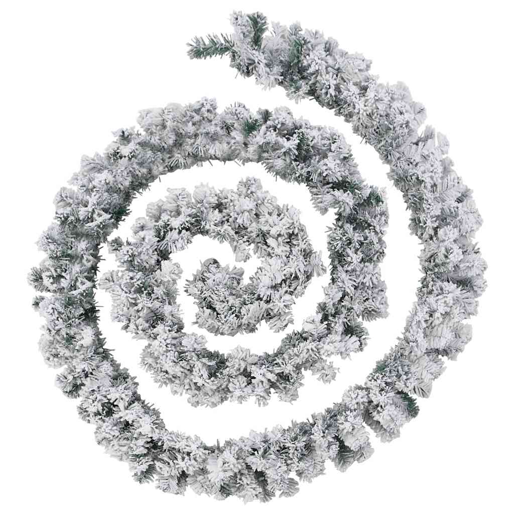 Weihnachtsgirlande Mit Led-Leuchten Grün Pvc