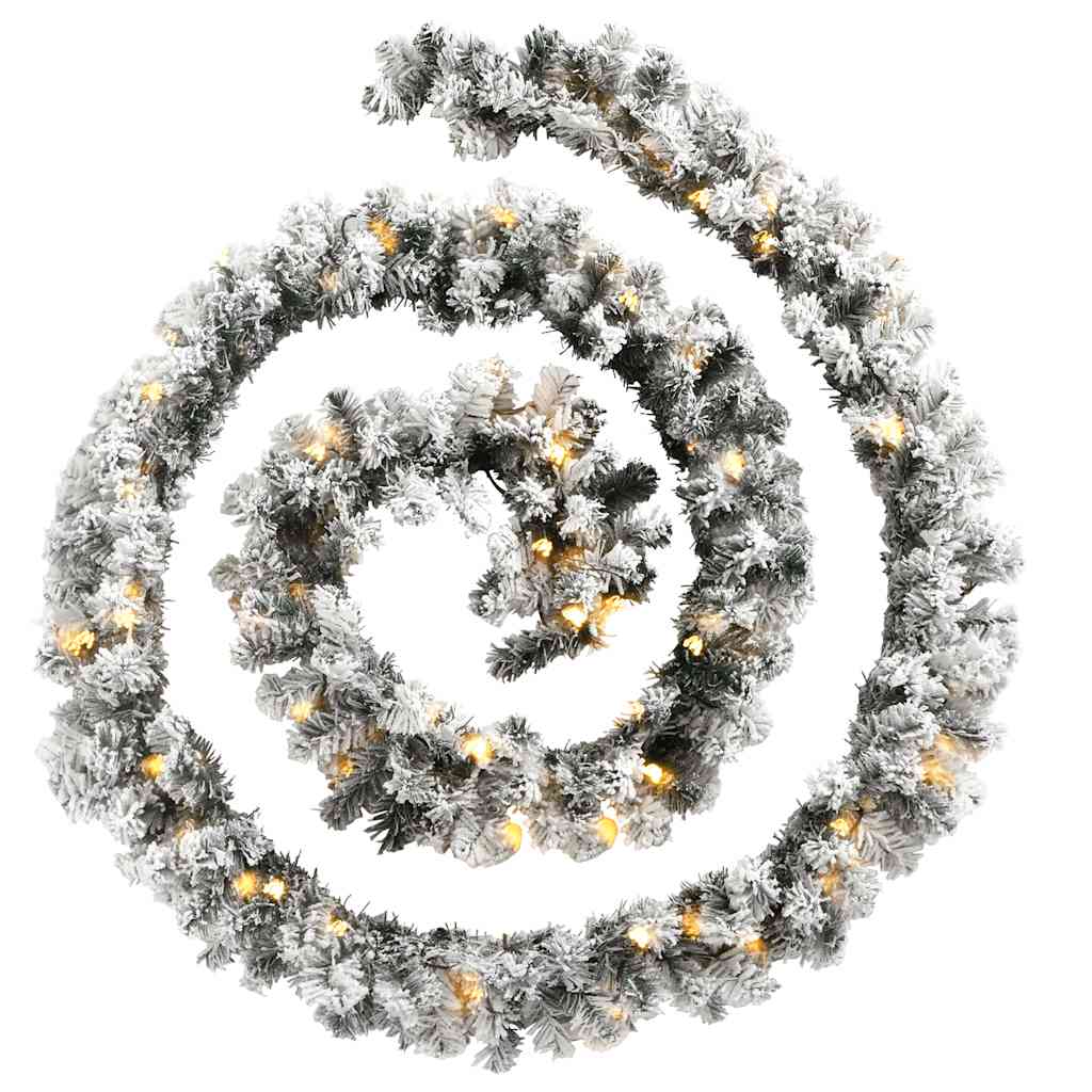 Weihnachtsgirlande Mit Led-Leuchten Grün Pvc