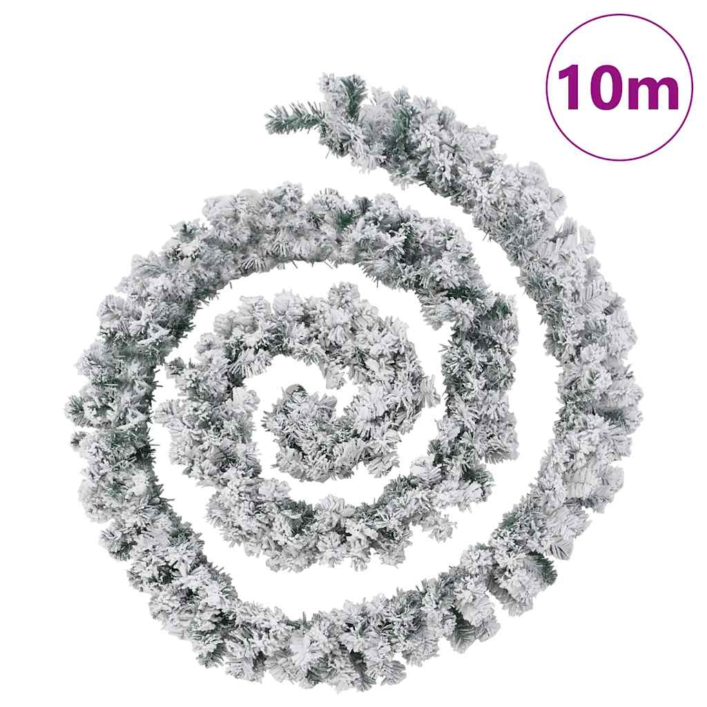 Weihnachtsgirlande Mit Led-Leuchten Grün Pvc