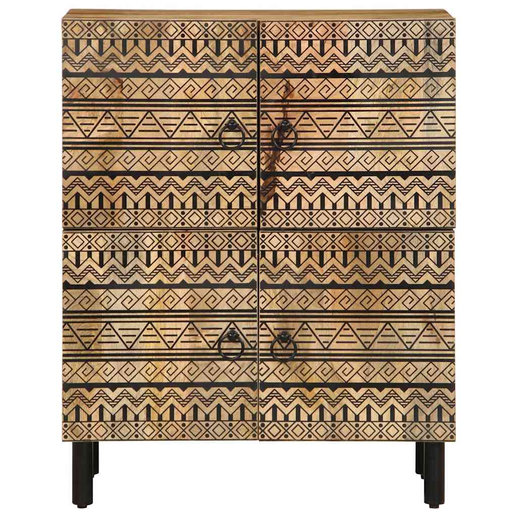 Sideboard 60X33,5X75 Cm Raues Mangoholz