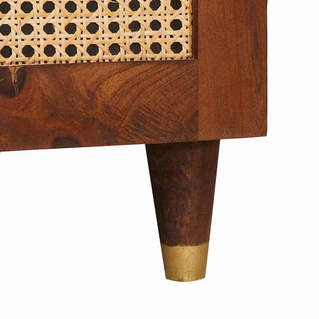 Kaffee-Tische Braun 80 X 50 X 40 Cm Rohr Und Massives Mangoholz