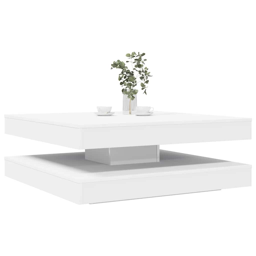 Couchtisch 360-Grad Drehbar 70X70X34,5 Cm