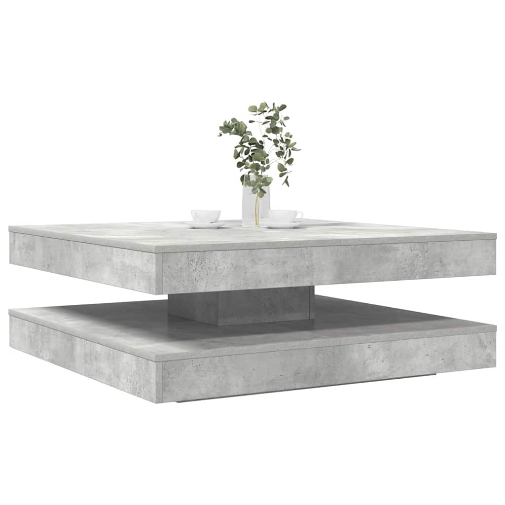Couchtisch 360-Grad Drehbar 70X70X34,5 Cm