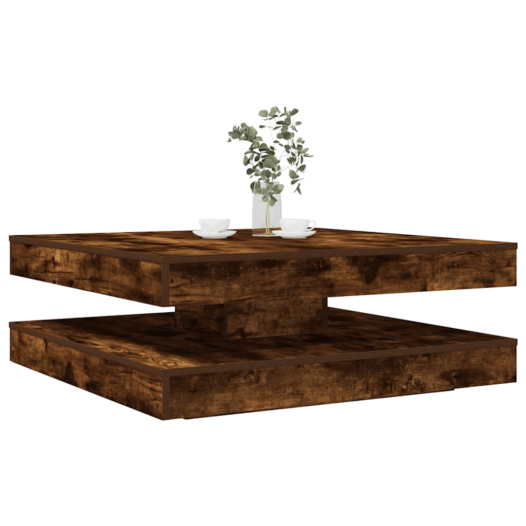 Couchtisch 360-Grad Drehbar 70X70X34,5 Cm