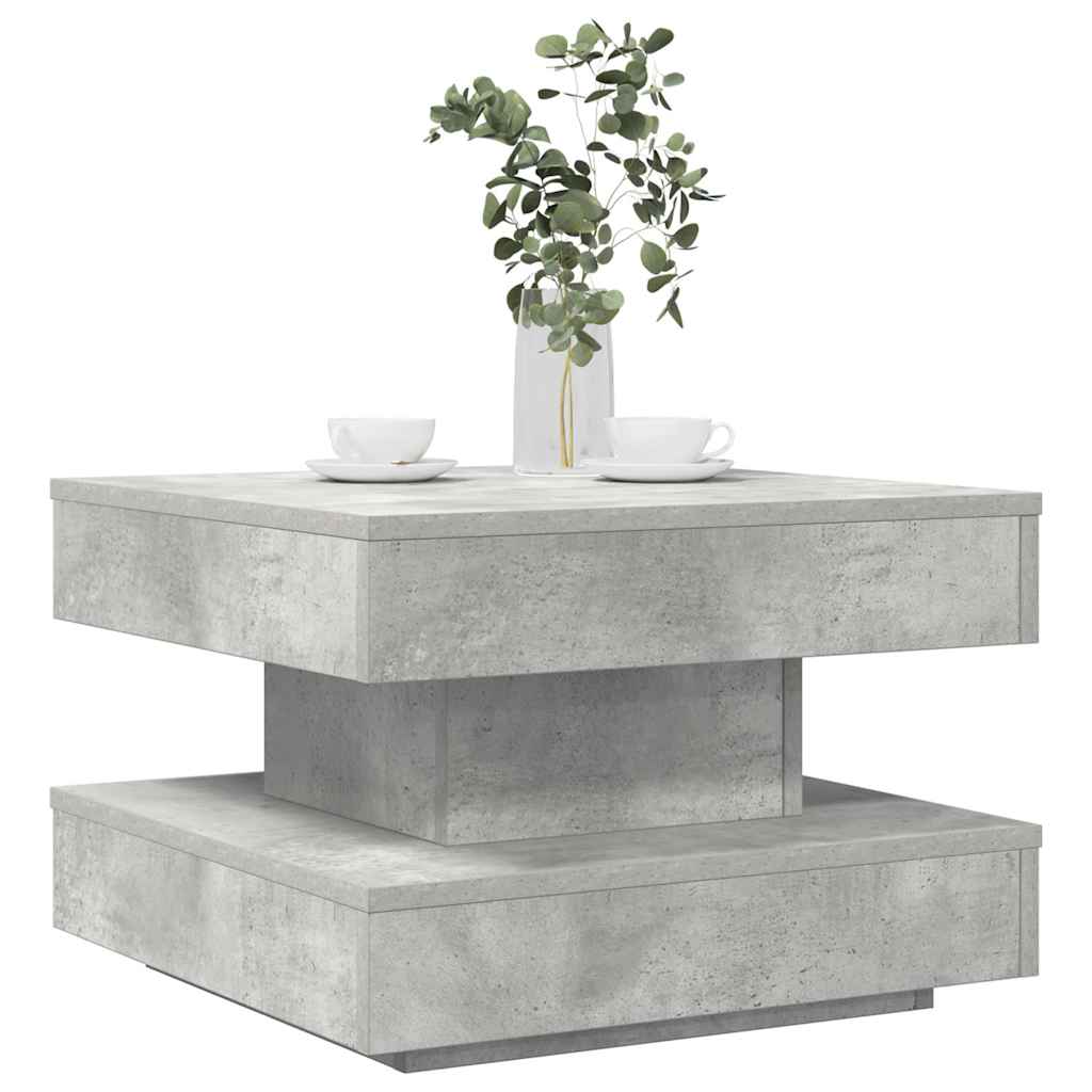 Couchtisch 360-Grad Drehbar 70X70X34,5 Cm