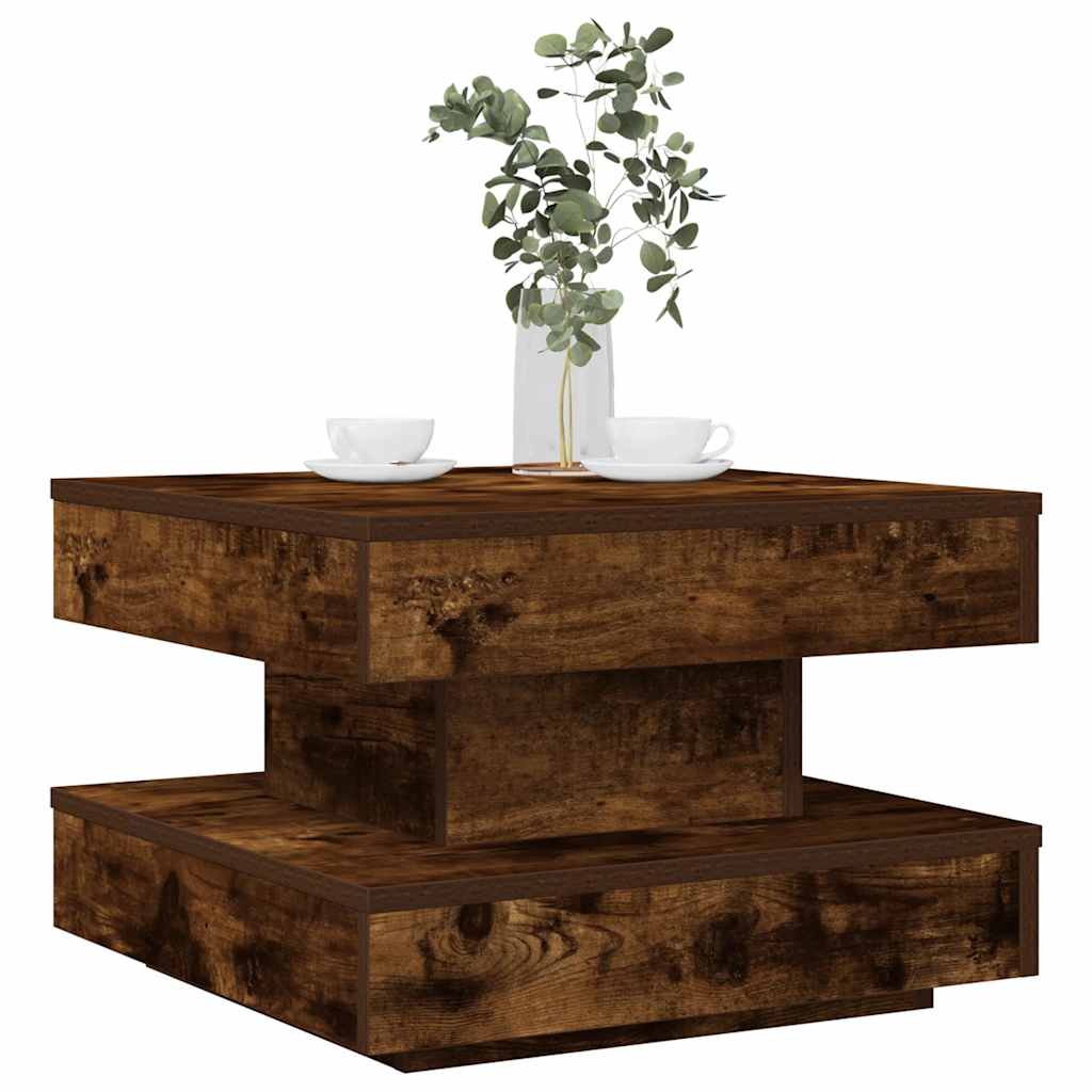 Couchtisch 360-Grad Drehbar 70X70X34,5 Cm
